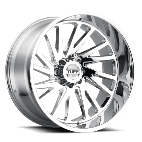 Tuff T2A, 24X14, 6X135, ET-72, CB87.1, CHROME 2414T2A-26135C87L