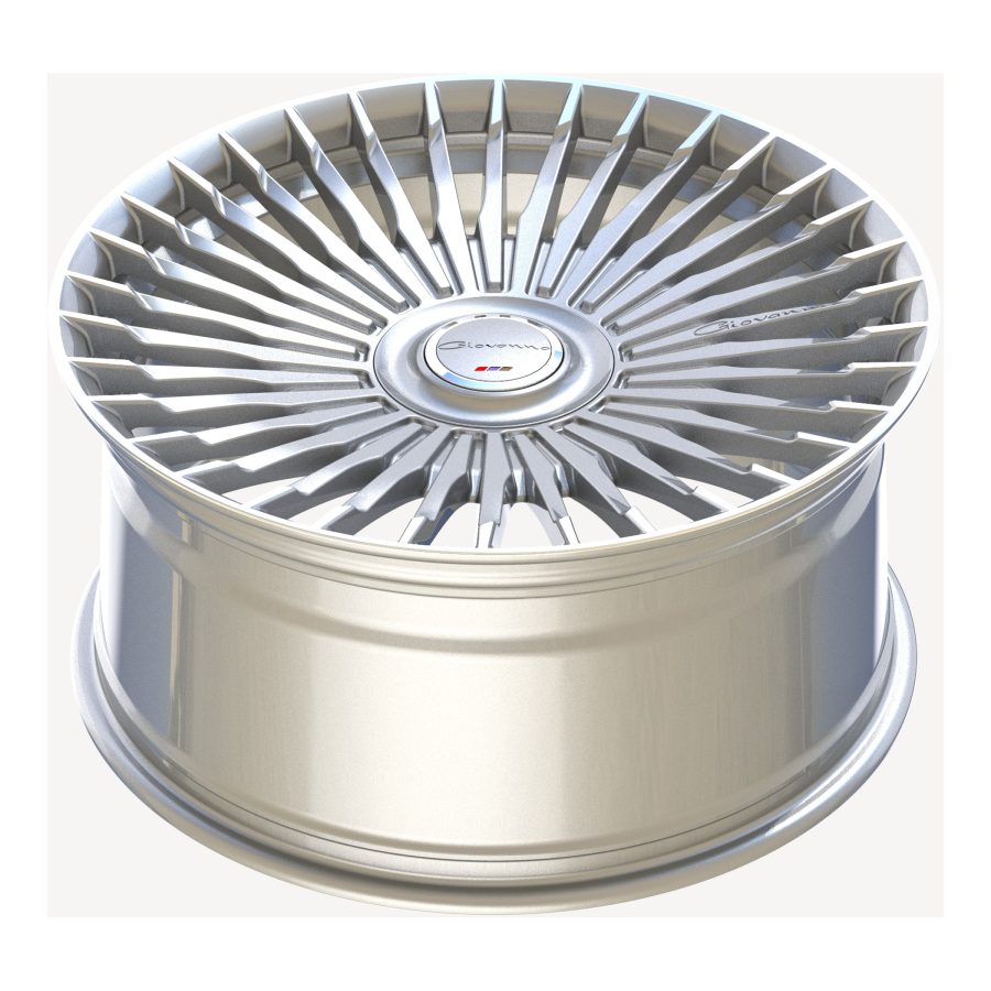 Giovanna Tulum, 22x9.0, 5x114.3/5x120, ET30, CB74.1, Gloss Silver With Machined Tips - 2290FB30GOTUSMT