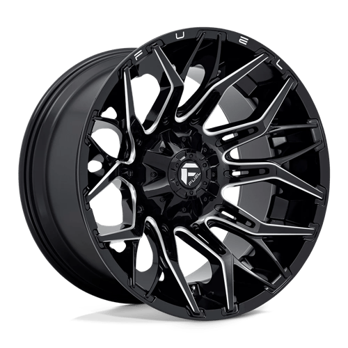 Fuel 1PC D769 TWITCH, 22X12, 8X170, ET-44, CB125.1, GLOSSY BLACK MILLED