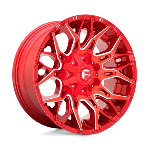 Fuel 1PC D771 TWITCH, 20X10, 8X180, ET-18, CB124.2, CANDY RED MILLED D77120001847