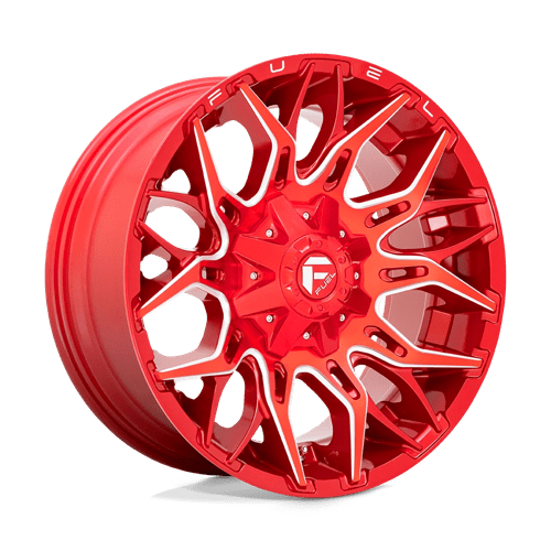 Fuel 1PC D771 TWITCH, 20X9, 6X135/6X139.7, ET1, CB106.1, CANDY RED MILLED