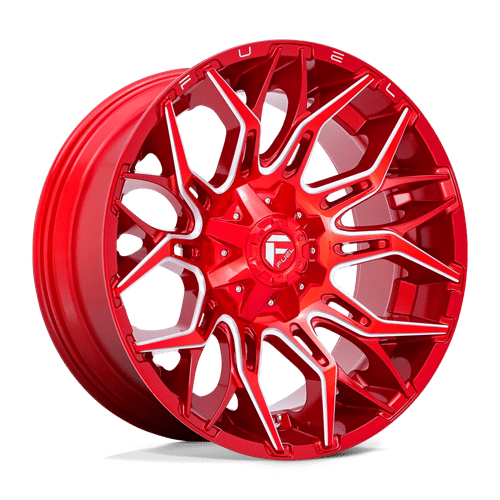 Fuel 1PC D771 TWITCH, 22X10, 8X170, ET-18, CB125.1, CANDY RED MILLED D77122001747