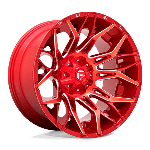 Fuel 1PC D771 TWITCH, 22X12, 5X114.3/5X127, ET-44, CB78.1, CANDY RED MILLED