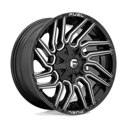 Fuel 1PC D773 TYPHOON, 22X12, 8X170, ET-44, CB125.1, GLOSS BLACK MILLED