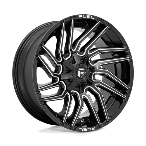 Fuel 1PC D773 TYPHOON, 22X10, 8X170, ET-18, CB125.1, GLOSS BLACK MILLED