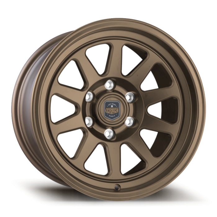 Trex T100, Flat Concave Profile, 17x8.5, 6x139.7, ET0, CB78.1 to 106.1, Matte Bronze