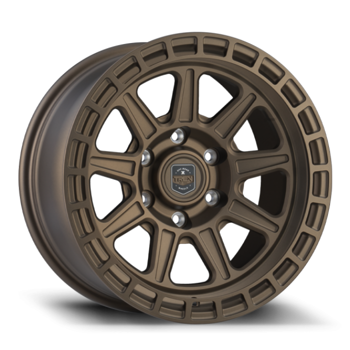 Trex T300, Flat Concave Profile, 17x8.5, 6x139.7, ET0, CB78.1 to 106.1, Matte Bronze