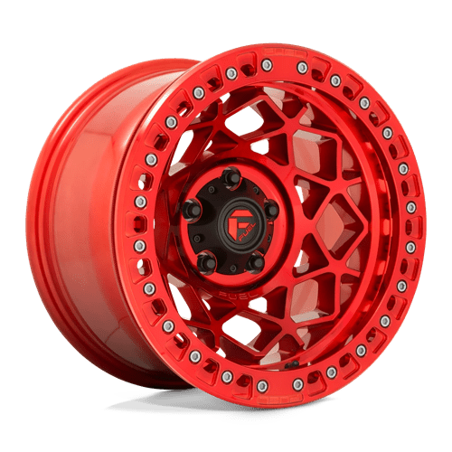 Fuel 1PC D121 UNIT BEADLOCK, 17X9, 6X139.7, ET-15, CB106.1, CANDY RED D12117908445