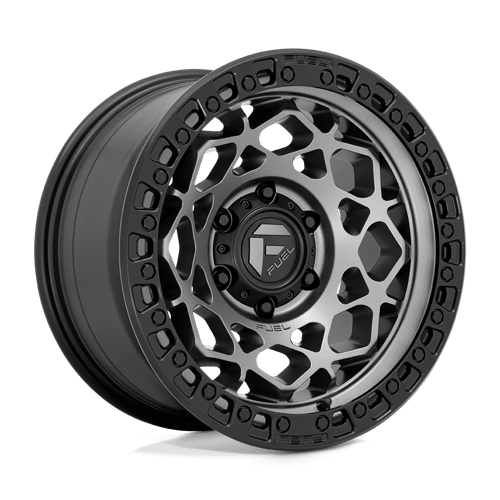 Fuel 1PC D784 UNIT, 17X9, 6X139.7, ET1, CB106.1, GUNMETAL W/ MATTE BLACK RING