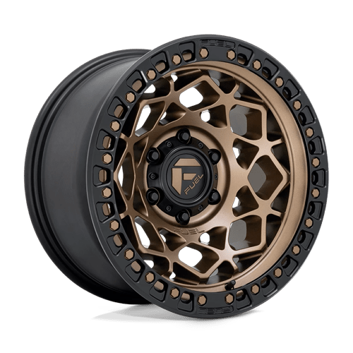Fuel 1PC D785 UNIT, 17X9, 6X139.7, ET1, CB106.1, BRONZE W/ MATTE BLACK RING