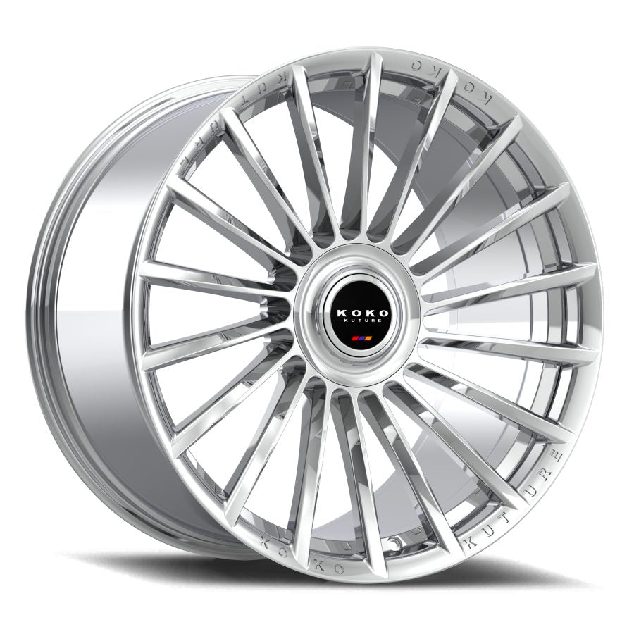 Koko Kuture URFA FF, 22x10, 5x100 to 5x132, ET10 to 45, CB54.1 to 84.1, Gloss Silver - 2210Z10KOURGSD