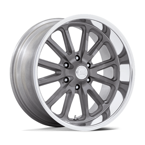 US Mag 1PC UC145 RAMBLER 6, 20X9.5, 6X139.7, ET1, CB78.1, MATTE GUNMETAL DIAMOND CUT LIP