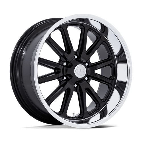US Mag 1PC UC145 RAMBLER 6, 20X8, 6X139.7, ET1, CB106.1, GLOSS BLACK DIAMOND CUT LIP