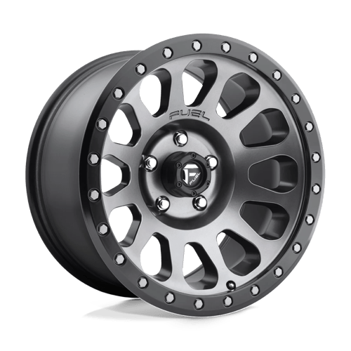 Fuel 1PC D601 VECTOR, 18X9, 6X139.7, ET1, CB108, MATTE GUNMETAL BLACK BEAD RING