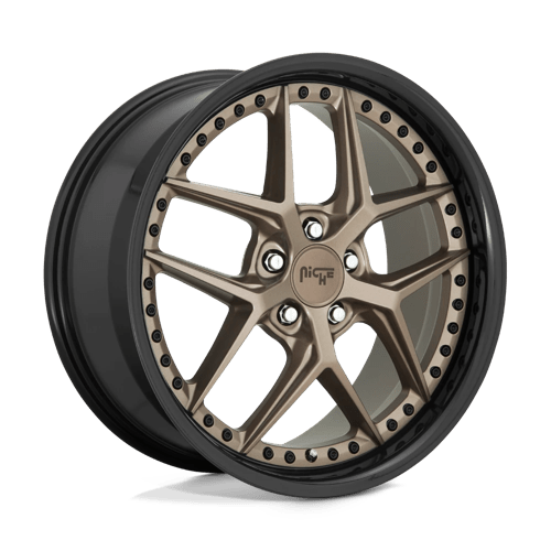 Niche 1PC M227 VICE, 20X10.5, 5X120, ET35, CB72.56, MATTE BRONZE BLACK BEAD RING