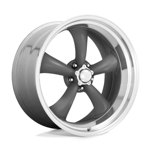 American Racing Vintage VN215 CLASSIC TORQ THRUST II, 15X8, 5X120.65, ET0, CB83.06, MAG GRAY W/ MACHINED LIP