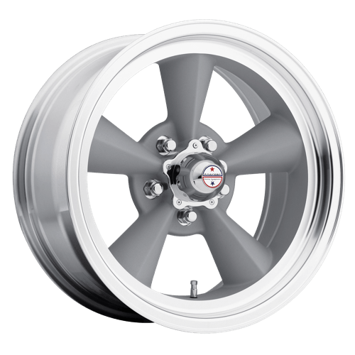 American Racing Vintage VN309 TT O, 17X7, 5X114.3, ET0, CB83.06, VINTAGE SILVER W/ MACHINED LIP