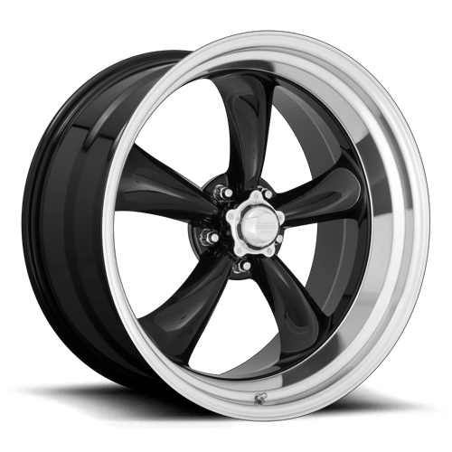American Racing Vintage VN315 TORQ THRUST II 1 PC, 22X11, 5X127, ET18, CB83.06, GLOSS BLACK MACHINED LIP