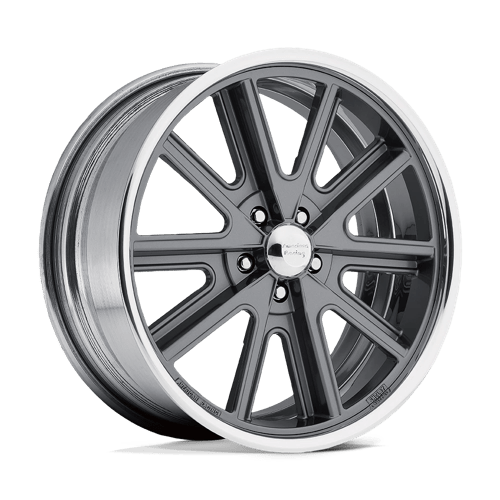 American Racing Vintage VN407 COBRA, 17X8, 5X120.65, ET13, CB70.3, TWO-PC MAG GRAY POLISH BARREL