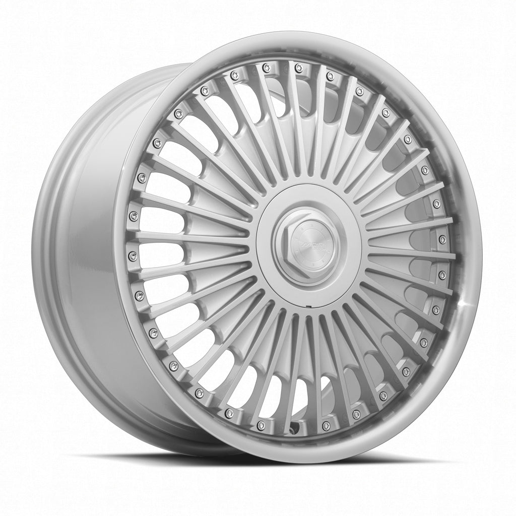 MRR VP4, 19x8.5, 5x112, ET35, CB66.6, Silver Machined Lip