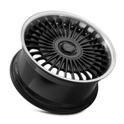 MRR VP4, 19x9.5, 5x108, ET40, CB73.1, Black Machined Lip