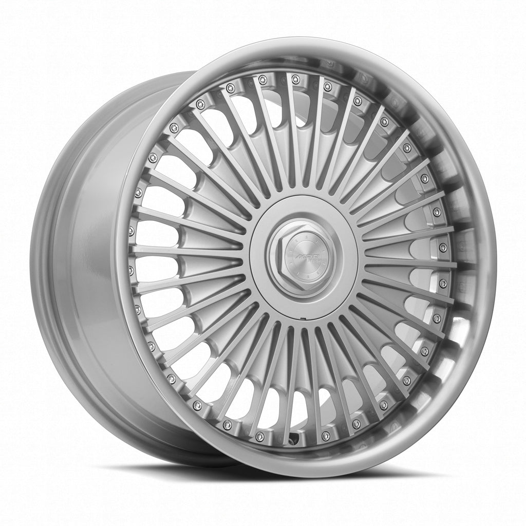 MRR VP4, 19x9.5, 5x114.3, ET40, CB73.1, Silver Machined Lip