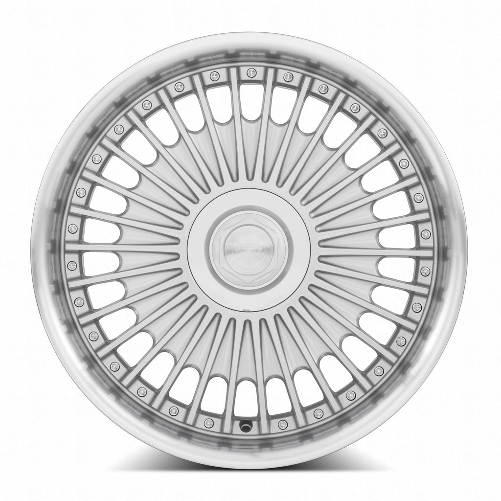 MRR VP4, 19x9.5, 5x114.3, ET20, CB73.1, Silver Machined Lip