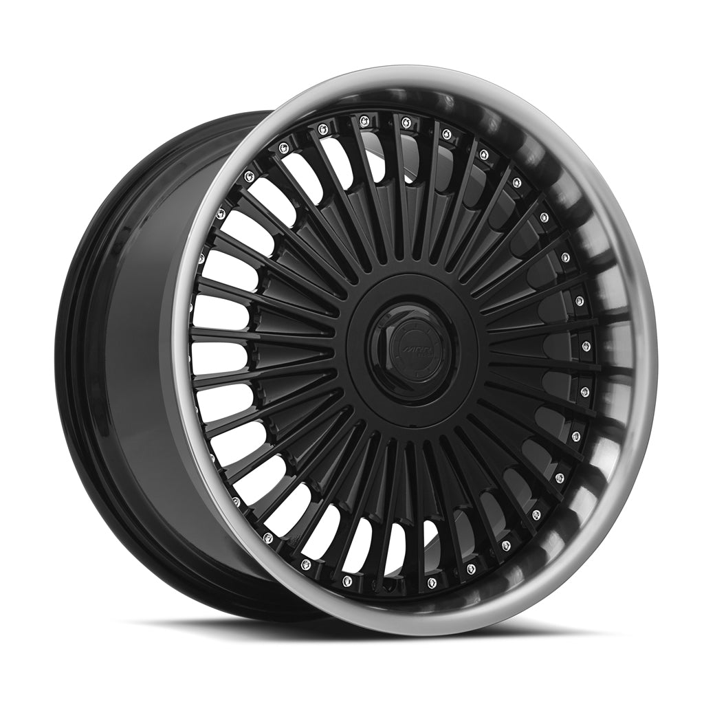 MRR VP4, 20x10, 5x112, ET45, CB66.6, Black Machined Lip