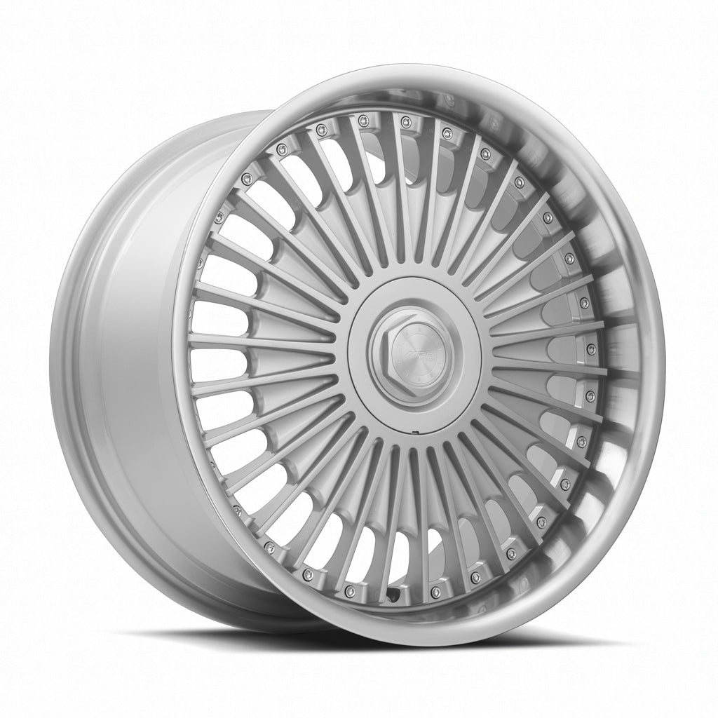 MRR VP4, 20x10, 5x112, ET25, CB66.6, Silver Machined Lip