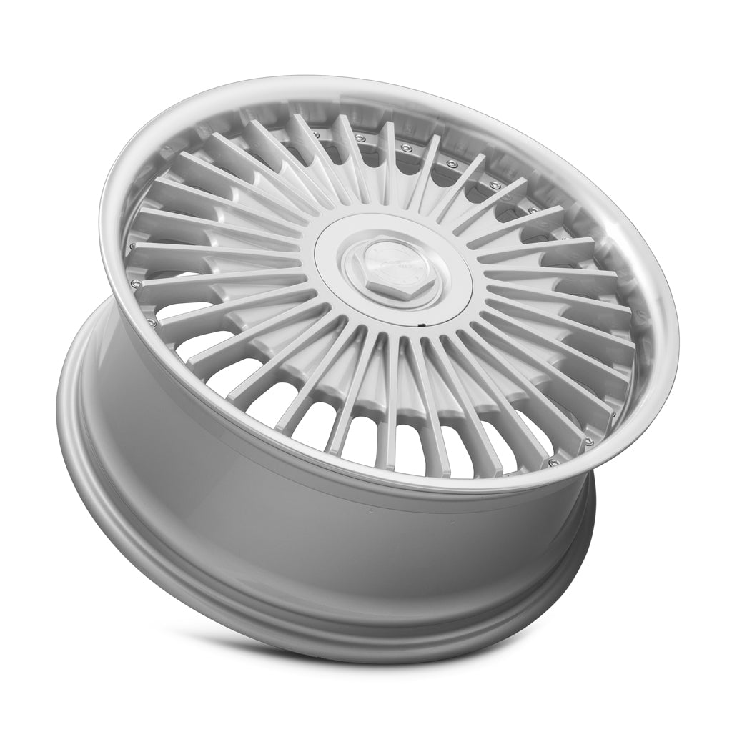 MRR VP4, 20x8.5, 5x108, ET35, CB73.1, Silver Machined Lip