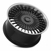 MRR VP4, 22x10.5, 5x112, ET40, CB66.6, Black Machined Lip