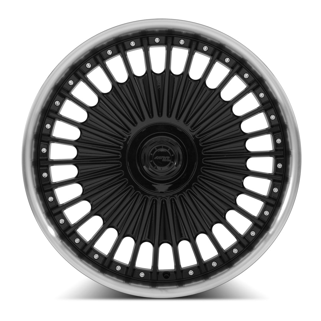 MRR VP4, 22x9, 5x114.3, ET20, CB73.1, Black Machined Lip