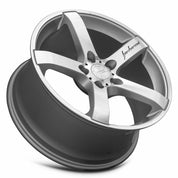 MRR VP5, 20x9, 5x100 to 5x120.7, ET20 to 45, CB66.6 to 74.1, Silver Machined Face
