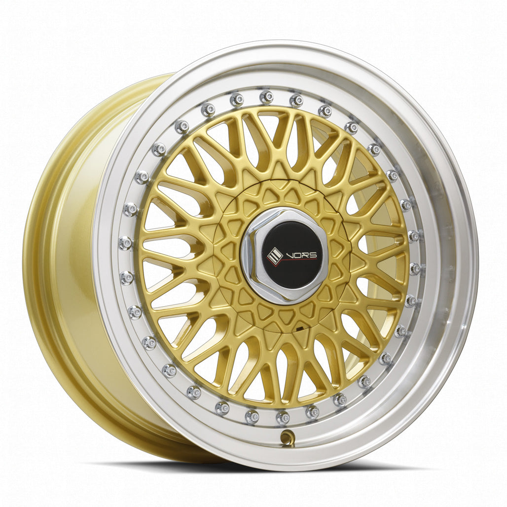 Vors VR3, 15x7, 4x100/4x114.3, ET32, CB73.1, Gold Machined Lip
