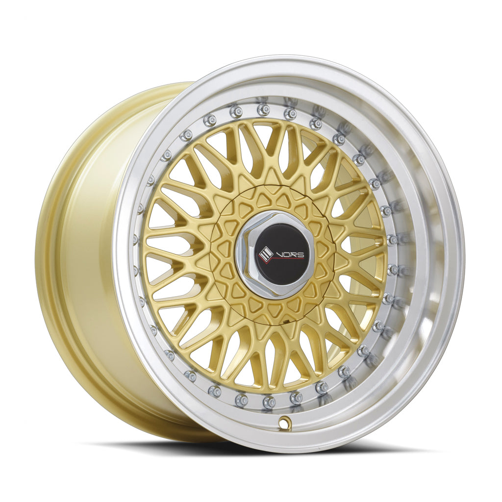 Vors VR3, 15x8, 4x98, ET20, CB73.1, Gold Machined Lip