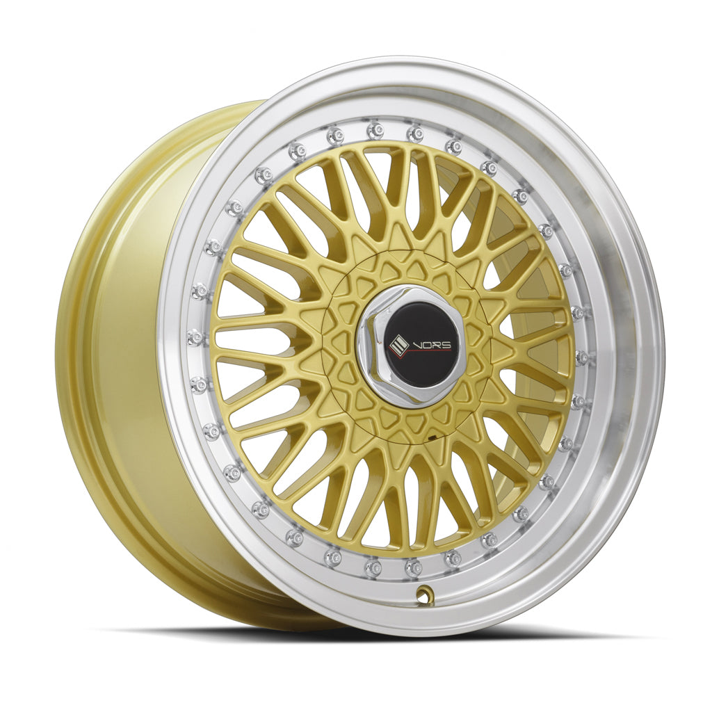 Vors VR3, 16x7, 4x100/4x114.3, ET30, CB73.1, Gold Machined Lip