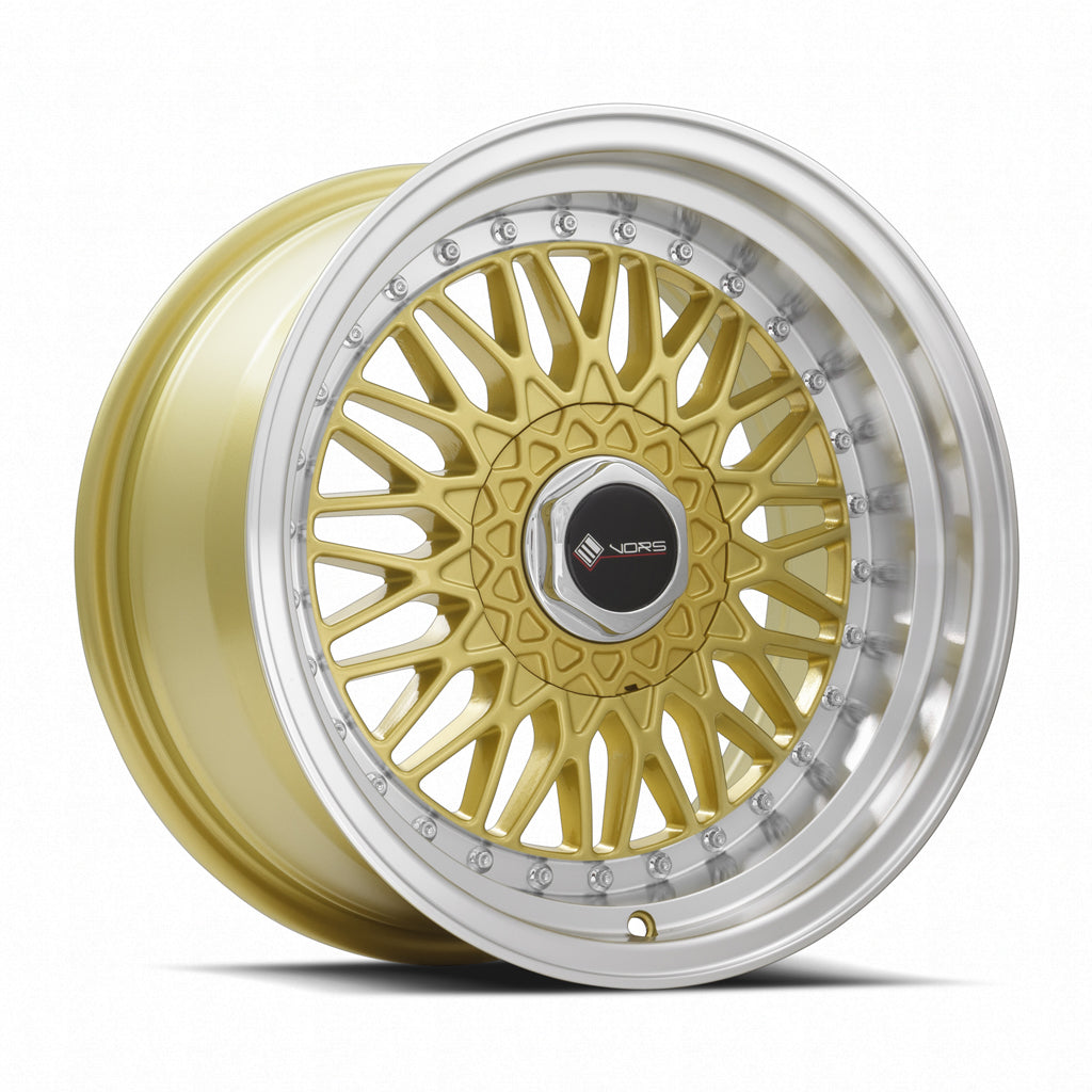 Vors VR3, 16x8, 4x100/4x114.3, ET20, CB73.1, Gold Machined Lip