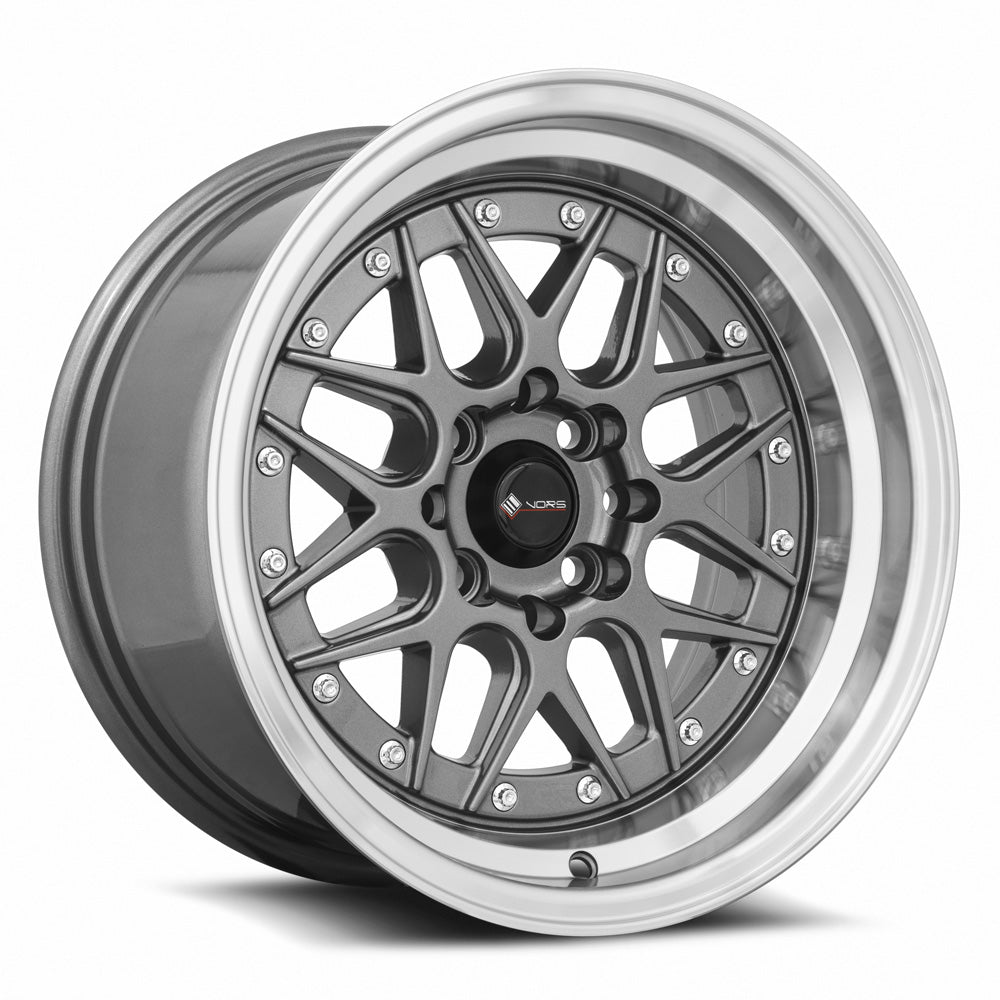 Vors VR7, 15x8, 4x98, ET0, CB73.1, Gun Metal Machine Lip
