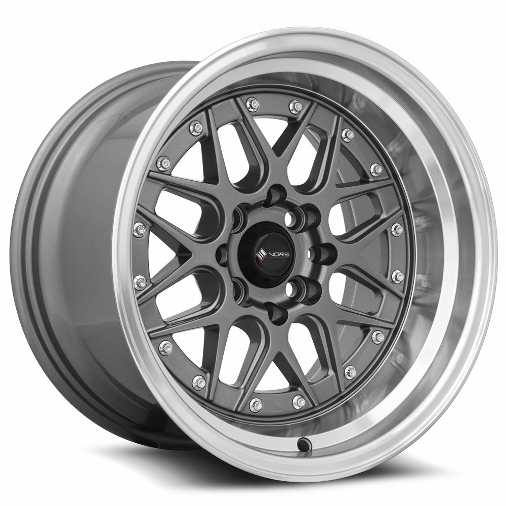 Vors VR7, 15x9, 4x98, ET0, CB73.1, Gun Metal Machine Lip