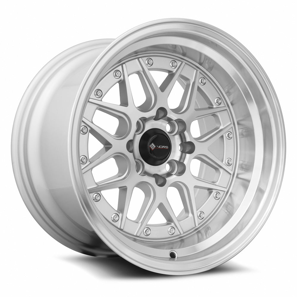 Vors VR7, 15x9, 4x98, ET0, CB73.1, Silver Machined Face