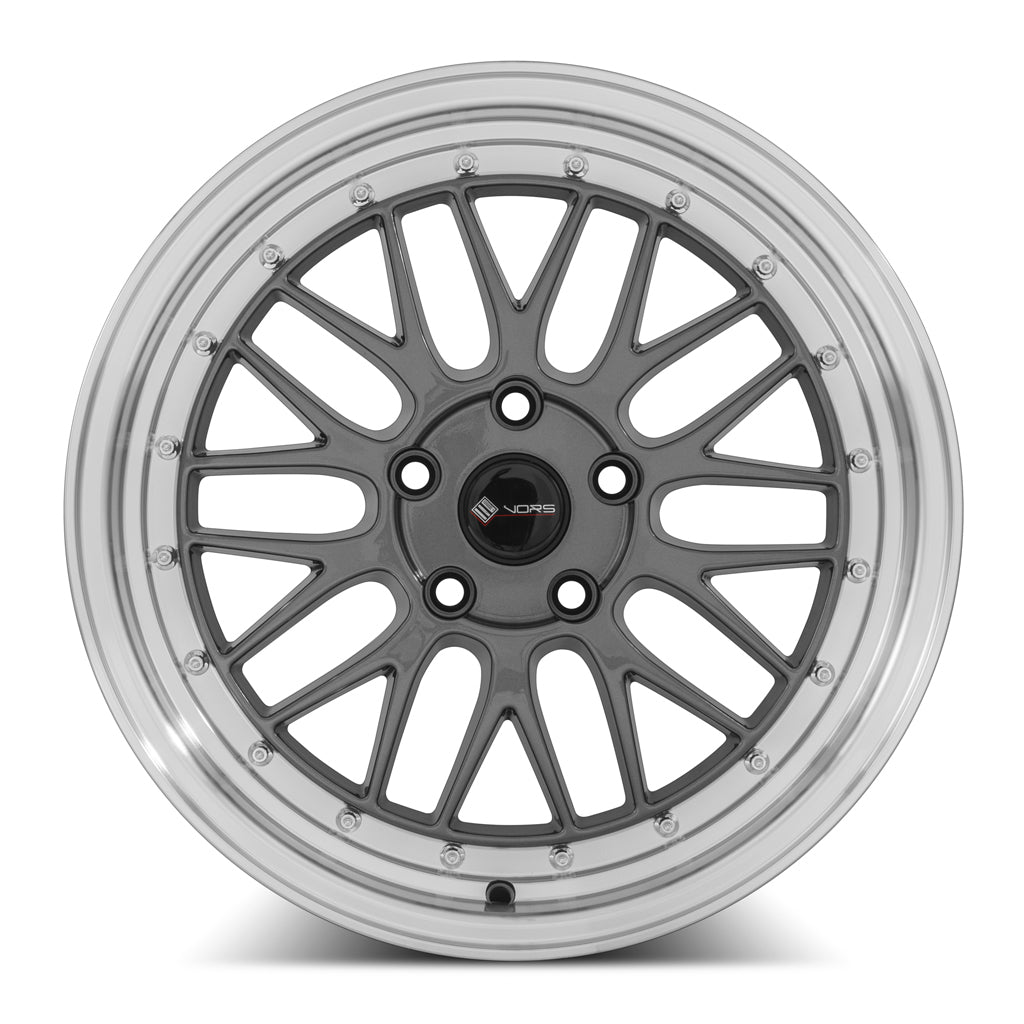 Vors VR8, 17x8, 4x98 to 4x114.3, ET35, CB73.1, Hyper Black Machined Lip