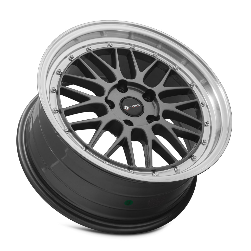 Vors VR8, 17x8, 4x98 to 4x114.3, ET35, CB73.1, Hyper Black Machined Lip