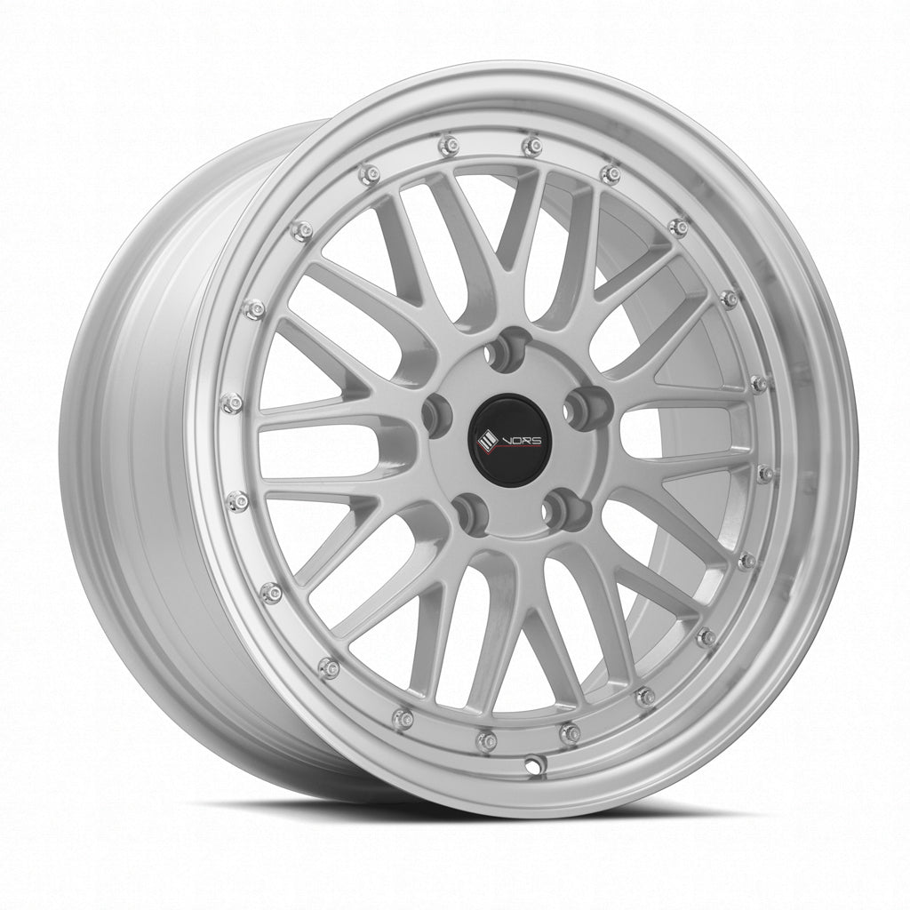 Vors VR8, 17x8, 4x100, ET35, CB73.1, Silver Machined Lip