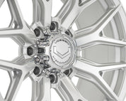 Vossen Wheels HFX1, Super Deep Concave Profile, 20X10, 8X165.1, ET-18, CB125.1, Silver Polished