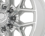 Vossen Wheels HFX1, Super Deep Concave Profile, 20X10, 8X165.1, ET-18, CB125.1, Silver Polished