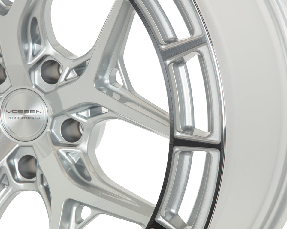 Vossen Wheels HFX2, Deep Concave Profile, 24X10, 5x112, ET5, CB66.5, Silver Polished