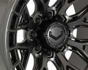 Vossen Wheels HFX1, Super Deep Concave Profile, 20X10, 8X165.1, ET-18, CB125.1, Matte Gunmetal