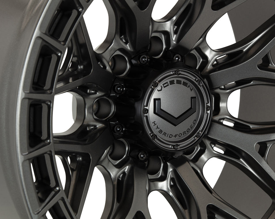 Vossen Wheels HFX1, Super Deep Concave Profile, 20X10, 8X165.1, ET-18, CB125.1, Matte Gunmetal