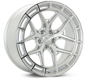 Vossen Wheels HFX2, Deep Concave Profile, 24X10, 5x112, ET5, CB66.5, Silver Polished
