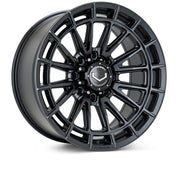 Vossen Wheels HFX5, Super Deep Concave Profile, 20X9, 8X165.1, ET0, CB125.1, Satin Black